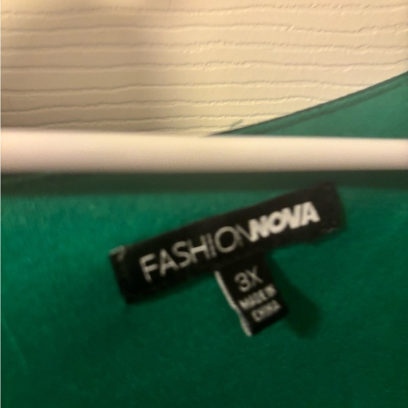 Fashion Nova Teal Long Sleeve Dress - Picture 4 of 4